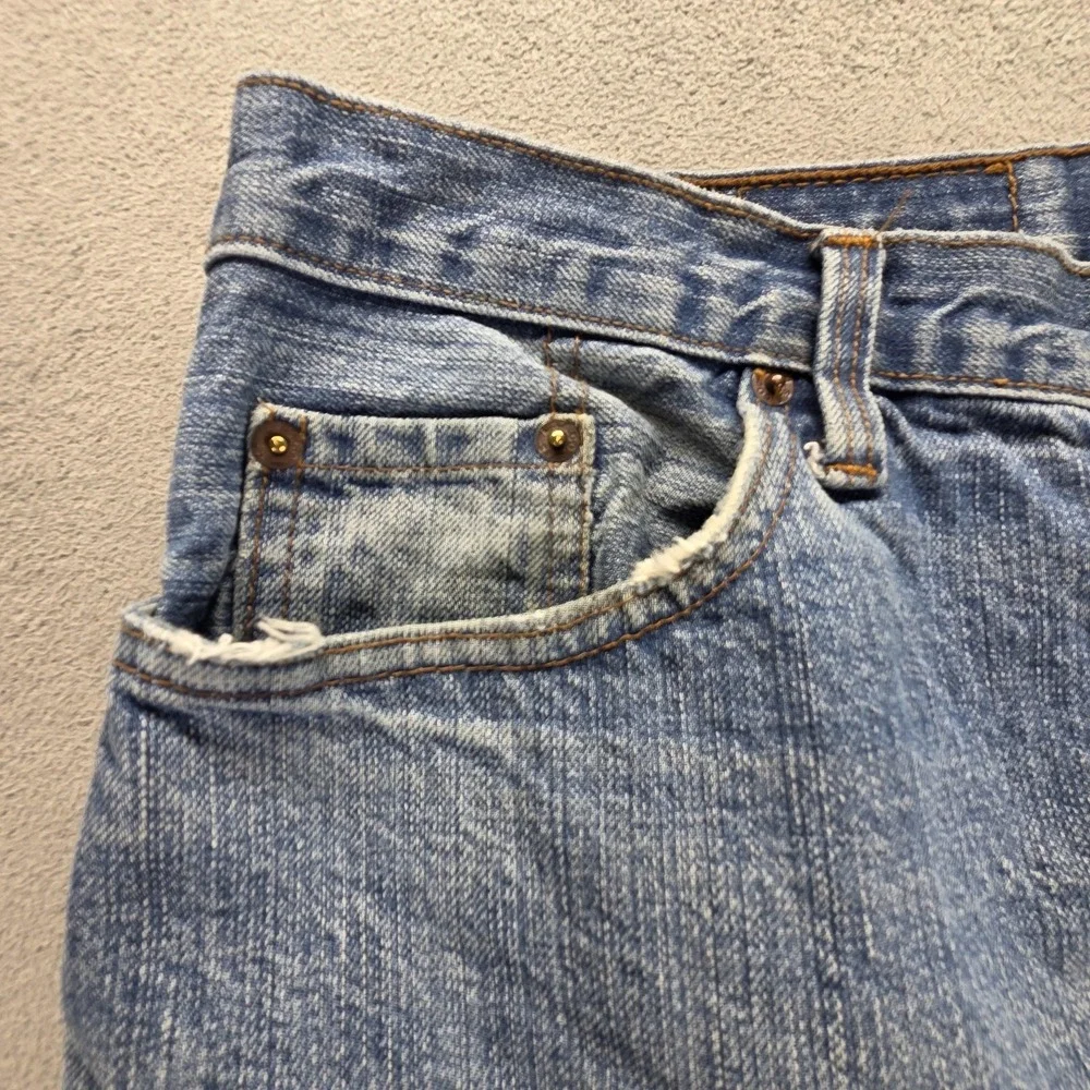 Vintage Levis 501 Jeans Mens Blue Straight Button Fly Made in USA Fits 34x29